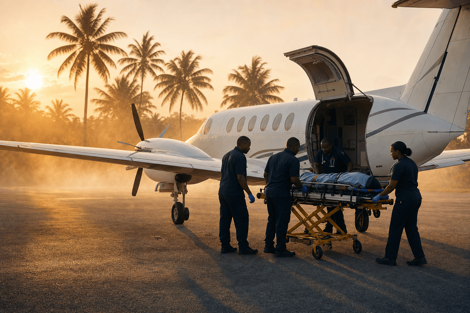 Ambulancia aérea y medevac